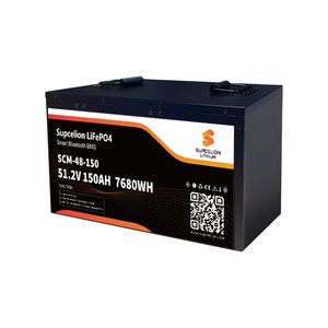SUPCELION EU Stock 51.2V 150AH Baterai LiFePO4 lithium untuk mobil camping/EV Bluetooth 5.0 IP62 Garansi 10 Tahun CE - Product Image 2
