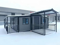 Maison de conteneur préfabriquée modulaire mobile de 3 chambres à coucher de luxe 20 pieds 40 pieds pliable et extensible bureau à domicile hôtel pour le centre commercial