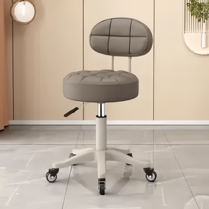 Sedia da Salone Regolabile, Sedia Idraulica Portatile con Ruote, Schienale Regolabile in Altezza, Rotazione a 360 Gradi per Esterni e Soggiorno - Product Image 2