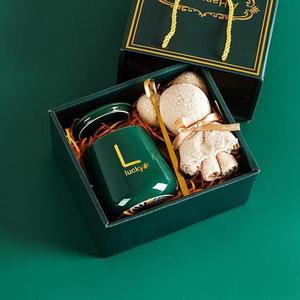 Nouvelle Tasse en Céramique avec Coffret Cadeau et <span class=keywords><strong>Serviette</strong></span>, Ensemble Ours Mignon, Chauffe-Tasse de Haute Qualité pour Mariage, Bureau, Anniversaire - Product Image 3