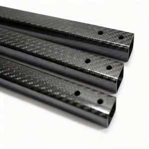 SHENYU Fieltro de Carbono 3K de Tejido Plano, 5mm de Grosor, Tubos Cuadrados/Heteromórficos con Orificios de Montaje, Ligero y de Alta Resistencia Industrial - Product Image 4