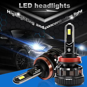 หลอดไฟหน้ารถยนต์ LED 170W แบบ H7 H4 48000LM LED 9005 H1 9006 9012 H7สำหรับรถยนต์ - Product Image 2