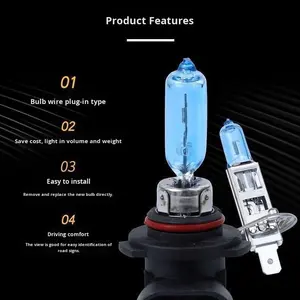 Super White Light Halogen H1/<span class=keywords><strong>H4</strong></span>/H7/H3/H11 9005/9006 Bombilla de coche Faro 12V 6000K/6500K Niebla Luz baja y alta Nueva condición - Product Image 4