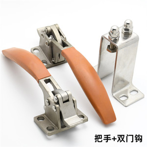 Poignée à levier en acier inoxydable pour porte de four à vapeur, design industriel, surface brossée, antirouille - Product Image 3