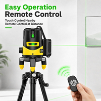 Niveau laser croisé vert autonivelant de qualité supérieure IP54 avec valise portable pour l'alignement mural sur chantier
