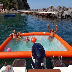 Barato verano PVC tubo inflable medusas yate piscina inflable mar piscina con Red - Product Image 2
