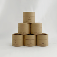 Emballage en tube cylindrique recyclable personnalisé pour le thé, les cosmétiques et les produits alimentaires, conteneur en carton avec impression évanescente