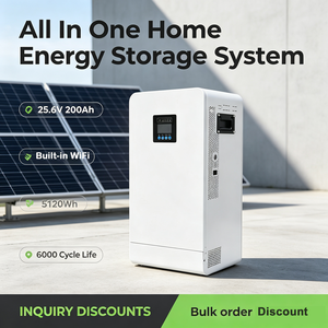ระบบจัดเก็บพลังงานภายในบ้านแบบออลอินวัน แบตเตอรี่ 25.6V 200Ah 5120Wh 3KW อายุการใช้งาน 6000 รอบ ระบบไฮบริดพลังงานแสงอาทิตย์ CAN - Product Image 1