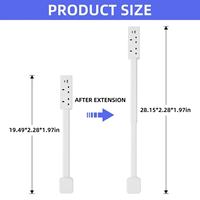 Multiprise électrique avec USB-A, USB-C et 2 prises CA, 180 °   Prise murale électrique rotative avec extension