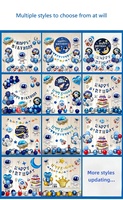 Ensemble de ballons d'anniversaire sur le thème de l'astronaute pour garçons, décoration de scène de fête d'astronaute, décoration pour enfants