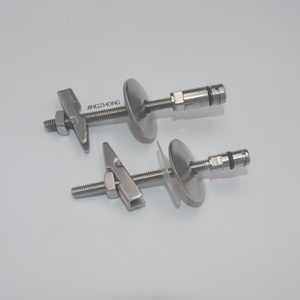 Kit de Bisagras Modernas de Liberación Rápida para Asiento de Inodoro, Herrajes de Baño de Plástico y Metal para Hoteles - Product Image 2