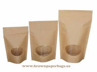 Pochette biodégradable personnalisée à fond carré debout