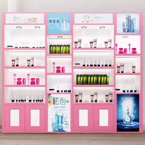 Meuble haut en bois moderne haut de gamme pour salon de beauté, présentoir commercial pour produits de soin, présentoir de cosmétiques, salle de bain, centre commercial, salle à manger - Product Image 4