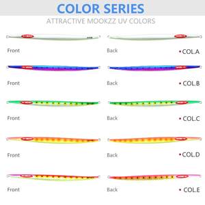 MOOKZZ 160g 180g 200g 250g 300g330g โลหะความเร็ว Jig Jigging ล่อ Isca ประดิษฐ์ทะเลตกปลา Jigs ปลาทูน่าคิงฟิช <span class=keywords><strong>Amberjack</strong></span> - Product Image 6