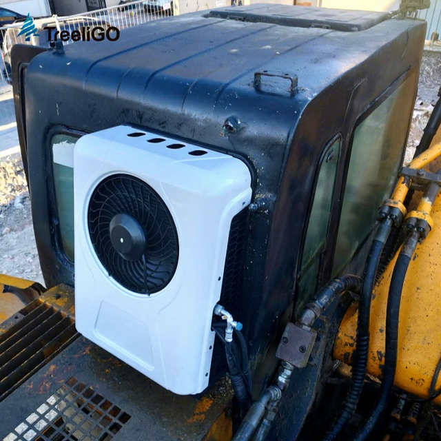 Car Air Conditioner Dc 12 Volt Rv Electric Parking Cooler Air Conditioner Split for Semi Motorhome Trucks Bus Trailers Camper