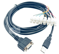 USB personalizado compatible de fábrica a RS232 DB9 9pin + PA10Pin Cable DE DATOS Conectores D-Sub