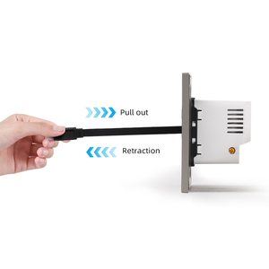 Phổ ổ cắm <span class=keywords><strong>USB</strong></span>-C Cổng điện tường Bảng điều khiển 20W phổ Type-C <span class=keywords><strong>USB</strong></span> ổ cắm loại 86 với cáp sạc - Product Image 4