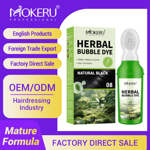 Mokeru Crema Colorante per Capelli 400ml Senza Ammoniaca, Naturale ed Erboristica, Colore Permanente Marrone <span class=keywords><strong>Scuro</strong></span>/Nero per Tutti i Tipi di Capelli, con Pettine - Product Image 3