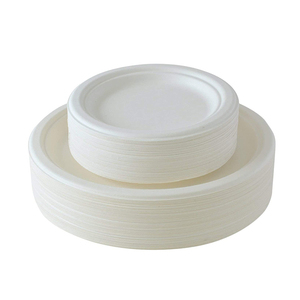 Assiettes de pâte à modeler pour la <span class=keywords><strong>Pizza</strong></span>, lot de 100 assiettes à Sublimation, vaisselle de table, assiette de bagcombat naturelle jetable pour la <span class=keywords><strong>Pizza</strong></span> - Product Image 3