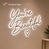 Panneau d'enseigne extérieur personnalisé en 3D, logo personnalisé, signalétique en métal et acrylique, enseigne rétroéclairée 3D, enseigne LED, enseigne éclairée par LED