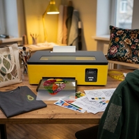 Imprimante de transfert DTF A4 XP600 à tête unique pour les petits commerces, les t-shirts, les sacs en toile, les projets d'impression textile personnalisés