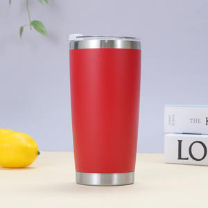 Gobelets isothermes de voyage 20 oz en acier inoxydable à double paroi, isolés sous vide, revêtement poudré, avec couvercle, compatibles avec les porte-gobelets de voiture, vente en gros - Product Image 3