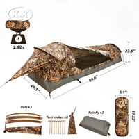 Carpa Bivvy Kawagebo Kamp (KK) Ultraligera e Impermeable de 1.25 kg / 2.8 lb para 1 Persona, para Escalada, Senderismo y Supervivencia al Aire Libre