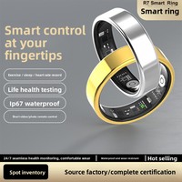 Anillo Inteligente R7 en Oferta, Monitorización de Frecuencia Cardíaca, Sueño, Oxígeno en Sangre, Ejercicio, Control por Gestos, Fotos, Vídeos