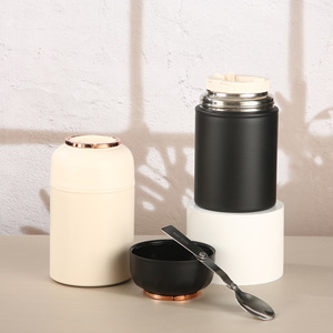 Bocal alimentaire isotherme en acier inoxydable 304, tasse alimentaire à double paroi isolée, conteneur thermique pour le déjeuner, <span class=keywords><strong>cantine</strong></span> pour le bureau et l'école - Product Image 1