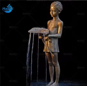 Statue de fontaine de ballerine dansante en bronze moulé sur mesure grandeur nature, sculpture d'angle de jardin en <span class=keywords><strong>laiton</strong></span> pour extérieur, à vendre - Product Image 6