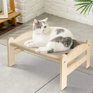 Muebles modernos Cama elevada para gatos de interior Cama para gatos de <span class=keywords><strong>madera</strong></span> hecha a mano - Product Image 6