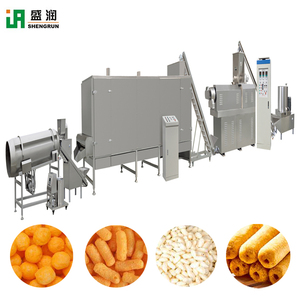 Thương mại đôi vít căng phồng Ngô Snack làm máy đùn đầy đủ tự động căng phồng Ngô Snack thực phẩm dây chuyền sản xuất - Product Image 2