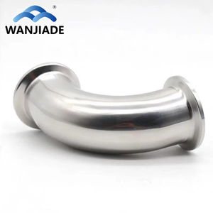 <span class=keywords><strong>Raccord</strong></span> coudé sanitaire 90 degrés en acier inoxydable poli 304 <span class=keywords><strong>de</strong></span> 1 à 2 pouces, classe 150, marque Wanjiade - Product Image 1