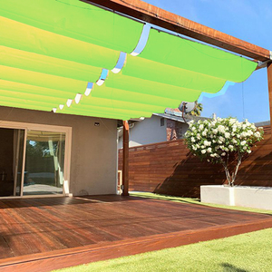 Tenda da Sole Retrattile <span class=keywords><strong>Impermeabile</strong></span> per Esterni, Pergola da <span class=keywords><strong>Giardino</strong></span>, Rete Parasole Telescopica, Gazebo, <span class=keywords><strong>Vela</strong></span> Ombreggiante, Telo Protettivo per Cortile - Product Image 6