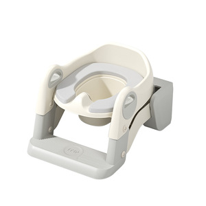 Child Toilet <b>Step</b> <b>Stool</b> With Seat And Handle For Potty Training 1-3 Years Old Plastic Foldable Design - Product Image 5