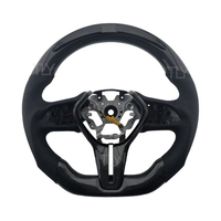 Volant en cuir perforé en fibre de carbone pour Infiniti Q50 Q50l Q60 avec écran LED, mise à niveau du volant de voiture