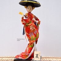 Nouveau japonais Geisha poupée dessin animé jouet Figure 1:30 échelle décor à la maison pour Restaurants et hôtels 14 ans et plus
