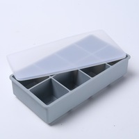 Moule à glaçons en silicone à huit compartiments avec couvercle, idéal pour les fêtes et la maison