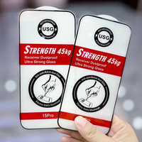 Protection d'écran en verre trempé ultra-résistant antichoc 45KG pour iPhone 18 17 16 15 Pro Max 14 13 12 11