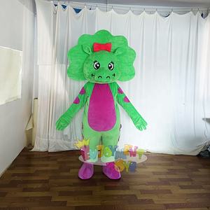 Top vente violet <span class=keywords><strong>Barney</strong></span> et ami Costume de mascotte de dessin animé Dragon vert à vendre - Product Image 1