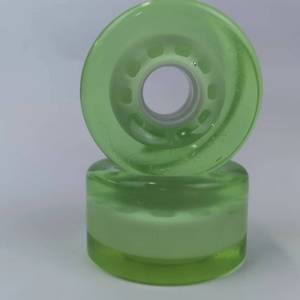 YSMLE Offre Spéciale Vert Roller Blade <span class=keywords><strong>Chaise</strong></span> De Bureau Roulette PU Roues 65MM - Product Image 3