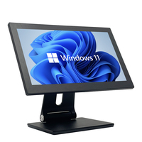 Caisse enregistreuse pour les restaurants et les commerces de détail, système POS à double écran avec Windows 10, processeur Intel Core I5, 8 Go de RAM, écran de 15,6 pouces