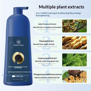 Teinture capillaire semi-permanente à la protéine de <span class=keywords><strong>caviar</strong></span> 500 ml, sans décoloration, couvre les cheveux <span class=keywords><strong>gris</strong></span>, mousse à domicile, qualité supérieure - Product Image 2