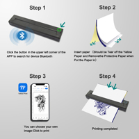 Printer Stencil Tato Termal Mini Portabel YUXIN USB Nirkabel 10 Cpm Mendukung Pencetakan Jaringan Transfer Tato