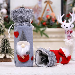 Décorations de Noël, col en laine, corset, flanelle, sac pour bouteille de vin, accessoires de cuisine et de déguisement - Product Image 4