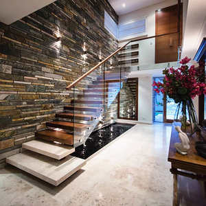 <span class=keywords><strong>VIKO</strong></span> scala 2024 alta qualità in acciaio Design moderno scale diritte/doppia colonna vertebrale scala diritta in metallo con scala in acciaio - Product Image 5