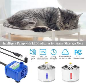 2.4L Automatische Zirkulation Wasser brunnen Edelstahl Wassersp ender Austauschbare Filtration <span class=keywords><strong>Pet</strong></span> Dog Cat Trink futter automat - Product Image 3