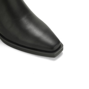 <span class=keywords><strong>Bottes</strong></span> d'équitation pour femmes, hauteur genou, à bout carré et talon épais, style western, pour le quotidien et les sorties du week-end - Product Image 5