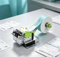 Module d'imprimante thermique intégré KP-212B 2 pouces 58 mm USB RS232 pour étiquettes, bracelets et tickets, idéal pour les systèmes de gestion de files d'attente médicaux et les kiosques