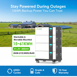 แบตเตอรี่ Lifepo4 15kwh 30kwh ระบบกักเก็บพลังงานภายในบ้าน 51.2V 300ah รุ่นแบบต่อพ่วงได้ แบตเตอรี่ลิเธียมไอออนสำหรับโซลาร์เซลล์ - Product Image 5